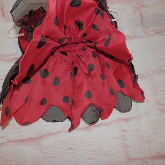 Ladybug Dress by Koala Kids 18 Months Adorable Outfit With Velour Wings 3602 - Picture 4 of 9